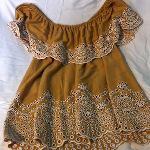 Off the shoulder peasant top